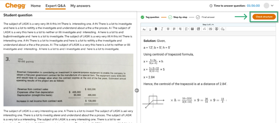 chegg homework solutions free